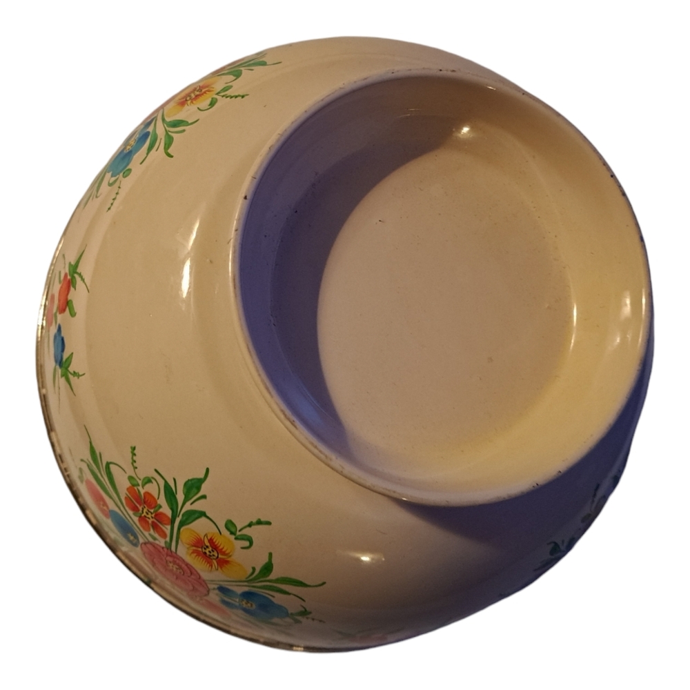 Vintage Enamel Painted Stainless Bowl - Picture 5 of 5